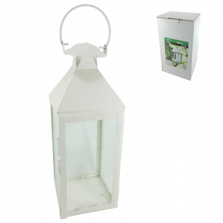 Farol Deco Blanco 35 x 13 cm