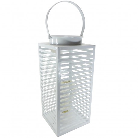 Farol Deco Blanco ↕ 38x16 cm