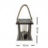 Farol con Luz Led 20x16 Plata