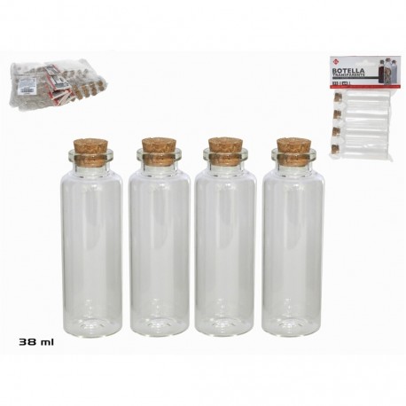 Set botellas x4, 32ml 8cm