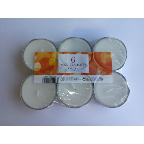 Pack 6 velas 20x58mm