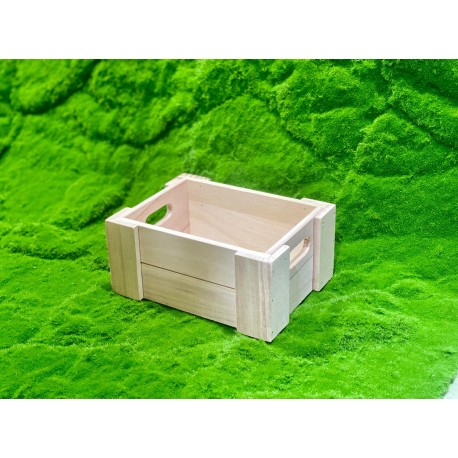 Caja Madera Cristal Rectangular