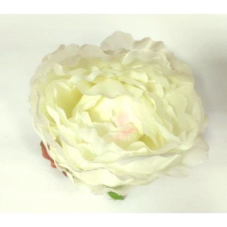 Cabeza de Peonia Ø13cm Blanca