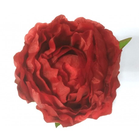 Cabeza de Peonia Ø13cm Roja