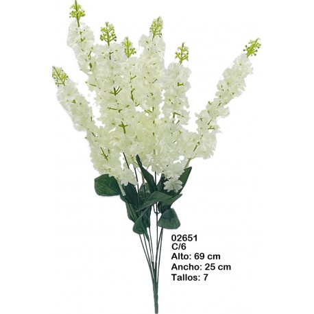 Ramo Iris 69cm blanco