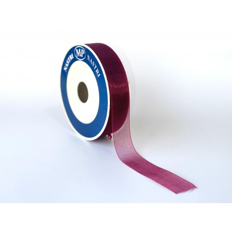 Rollo Organza 40mm Fucsia Neon