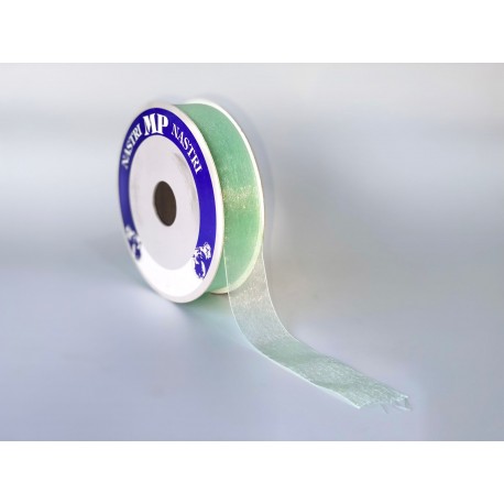 Cinta de organza Menta 25mmx50mt