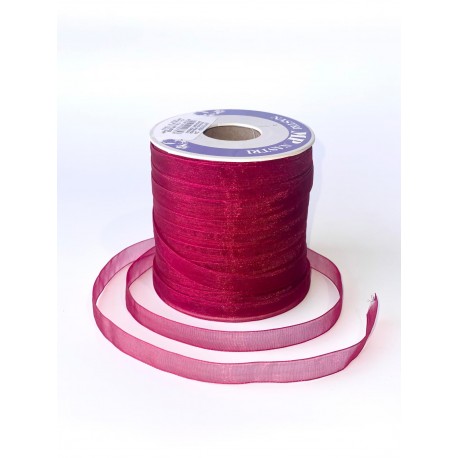 Rollo Organza 40mm Fucsia Neon